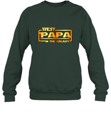 The best Papa in the galaxy Crewneck Sweatshirt Crewneck Sweatshirt - belovedtshirt