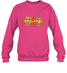 The best Papa in the galaxy Crewneck Sweatshirt Crewneck Sweatshirt - belovedtshirt