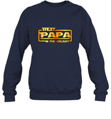 The best Papa in the galaxy Crewneck Sweatshirt Crewneck Sweatshirt - belovedtshirt