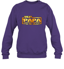 The best Papa in the galaxy Crewneck Sweatshirt Crewneck Sweatshirt - belovedtshirt