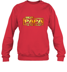 The best Papa in the galaxy Crewneck Sweatshirt Crewneck Sweatshirt - belovedtshirt