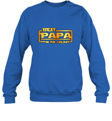 The best Papa in the galaxy Crewneck Sweatshirt Crewneck Sweatshirt - belovedtshirt