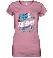 WWE The Rock Team Bring It Women's V-Neck T-Shirt Women's V-Neck T-Shirt - belovedtshirt