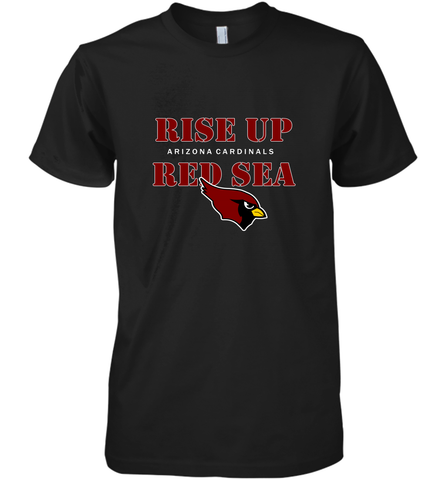 Arizona Cardinals NFL Rise Up Red Sea Men's Premium T-Shirt Men's Premium T-Shirt / Black / XS Men's Premium T-Shirt - belovedtshirt