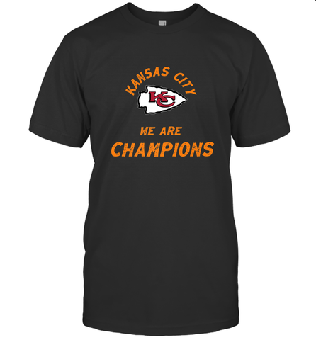KC Kansas City Tribal Arrowhead we are Champions Men's T-Shirt Men's T-Shirt / Black / S Men's T-Shirt - belovedtshirt