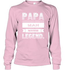 Papa Man Myth Legend Father's Day Dad Veteran Gift Long Sleeve T-Shirt Long Sleeve T-Shirt - belovedtshirt