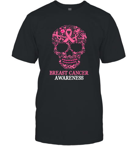 Tattoo Skull Halloween Breast Cancer Awareness Men's T-Shirt Men's T-Shirt / Black / S Men's T-Shirt - belovedtshirt