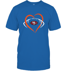 NFL San Francisco Heart Love Football Men's T-Shirt Men's T-Shirt - belovedtshirt