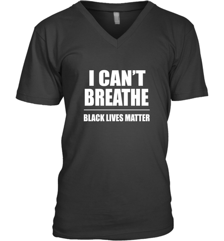 I can't breathe Black lives matter Men's V-Neck Men's V-Neck / Black / S Men's V-Neck - belovedtshirt