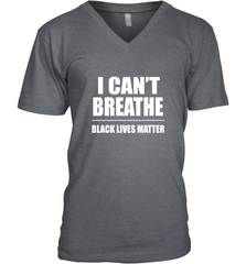 I can't breathe Black lives matter Men's V-Neck Men's V-Neck - belovedtshirt