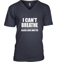 I can't breathe Black lives matter Men's V-Neck Men's V-Neck - belovedtshirt