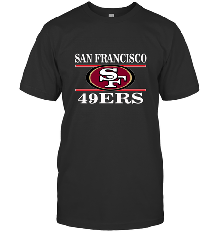 NFL San Francisco 49ers Logo Champion Men's T-Shirt Men's T-Shirt / Black / S Men's T-Shirt - belovedtshirt