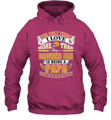 NFL The Only Thing I Love More Than Being A Cleveland Browns Fan Is Being A Papa Football Hooded Sweatshirt Hooded Sweatshirt - belovedtshirt