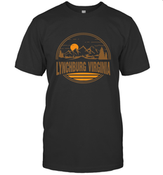 Vintage Lynchburg, Virginia Mountain Hiking Souvenir Print Men's T-Shirt