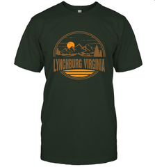 Vintage Lynchburg, Virginia Mountain Hiking Souvenir Print Men's T-Shirt Men's T-Shirt - belovedtshirt