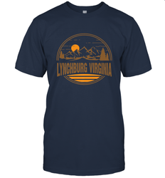 Vintage Lynchburg, Virginia Mountain Hiking Souvenir Print Men's T-Shirt
