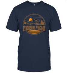 Vintage Lynchburg, Virginia Mountain Hiking Souvenir Print Men's T-Shirt Men's T-Shirt - belovedtshirt