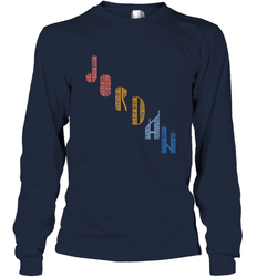 Vintage Jordan t shirt with Skyscarper Jordan Long Sleeve T-Shirt