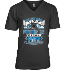 NFL The Only Thing I Love More Than Being A Carolina Panthers Fan Is Being A Papa Football Men's V-Neck Men's V-Neck - belovedtshirt