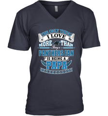 NFL The Only Thing I Love More Than Being A Carolina Panthers Fan Is Being A Papa Football Men's V-Neck Men's V-Neck - belovedtshirt