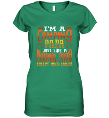 I'm A Camping Papa Camping Dad Gift Women's V-Neck T-Shirt Women's V-Neck T-Shirt - belovedtshirt