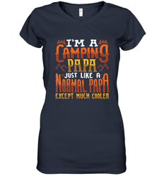 I'm A Camping Papa Camping Dad Gift Women's V-Neck T-Shirt