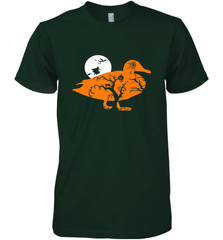 Funny Gift Witch Bat Web Moon Pumpkin Tree in Halloween Duck Men's Premium T-Shirt Men's Premium T-Shirt - belovedtshirt