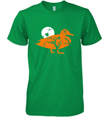 Funny Gift Witch Bat Web Moon Pumpkin Tree in Halloween Duck Men's Premium T-Shirt Men's Premium T-Shirt - belovedtshirt