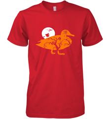 Funny Gift Witch Bat Web Moon Pumpkin Tree in Halloween Duck Men's Premium T-Shirt Men's Premium T-Shirt - belovedtshirt