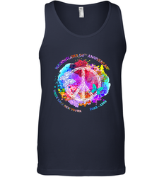 Woodstocks 50th Anniversary Peace Love tee Men's Tank Top