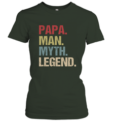 Papa Man Myth Legend Dad Father Women's T-Shirt Women's T-Shirt - belovedtshirt