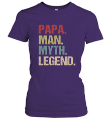 Papa Man Myth Legend Dad Father Women's T-Shirt Women's T-Shirt - belovedtshirt