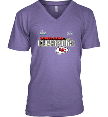 Youth Kansas City Chiefs NFL Pro Line by Fanatics Super Bowl LIV Champions Trophy Men's V-Neck Men's V-Neck - belovedtshirt