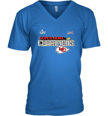 Youth Kansas City Chiefs NFL Pro Line by Fanatics Super Bowl LIV Champions Trophy Men's V-Neck Men's V-Neck - belovedtshirt
