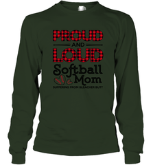 Proud And Loud Softball Mom Long Sleeve T-Shirt Long Sleeve T-Shirt - belovedtshirt