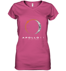 50th Anniversary Apollo 11 Moon Landing Women's V-Neck T-Shirt Women's V-Neck T-Shirt - belovedtshirt
