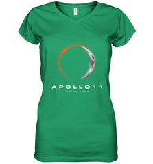 50th Anniversary Apollo 11 Moon Landing Women's V-Neck T-Shirt Women's V-Neck T-Shirt - belovedtshirt