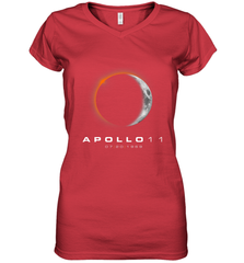 50th Anniversary Apollo 11 Moon Landing Women's V-Neck T-Shirt Women's V-Neck T-Shirt - belovedtshirt