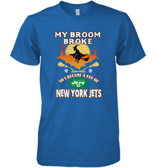 Broom Broke So I Became A fan of New York Jets  NFL Halloween Costume Men's Premium T-Shirt Men's Premium T-Shirt - belovedtshirt