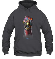 Marvel Avengers Endgame Infinity Stone Gauntlet Color Logo Hooded Sweatshirt Hooded Sweatshirt - belovedtshirt