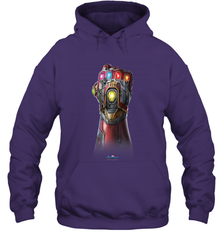 Marvel Avengers Endgame Infinity Stone Gauntlet Color Logo Hooded Sweatshirt Hooded Sweatshirt - belovedtshirt