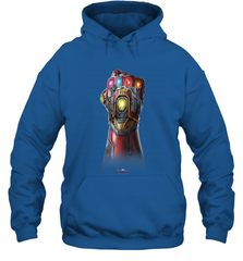 Marvel Avengers Endgame Infinity Stone Gauntlet Color Logo Hooded Sweatshirt Hooded Sweatshirt - belovedtshirt