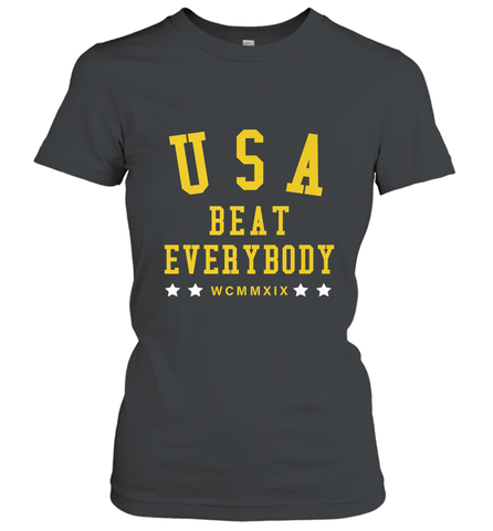 USA Beat Everybody Shirt _ USA Beat Everybody Women's T-Shirt Women's T-Shirt / Black / S Women's T-Shirt - belovedtshirt