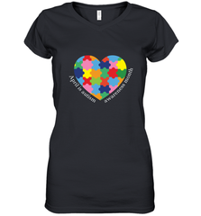 April is autism awareness month T shirt Women's V-Neck T-Shirt Women's V-Neck T-Shirt - belovedtshirt