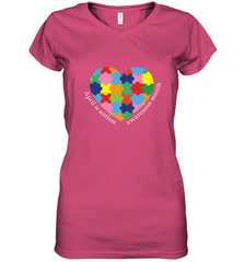 April is autism awareness month T shirt Women's V-Neck T-Shirt Women's V-Neck T-Shirt - belovedtshirt