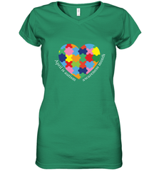 April is autism awareness month T shirt Women's V-Neck T-Shirt Women's V-Neck T-Shirt - belovedtshirt