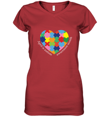 April is autism awareness month T shirt Women's V-Neck T-Shirt Women's V-Neck T-Shirt - belovedtshirt