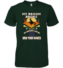 Broom Broke So I Became A Fan of New York Giants  NFL Halloween Costume Men's Premium T-Shirt Men's Premium T-Shirt - belovedtshirt