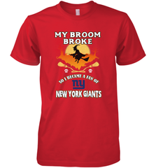 Broom Broke So I Became A Fan of New York Giants  NFL Halloween Costume Men's Premium T-Shirt Men's Premium T-Shirt - belovedtshirt