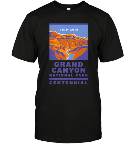 Grand Canyon National Park Centennial Logo Men's T-Shirt Men's T-Shirt / Black / S Men's T-Shirt - belovedtshirt